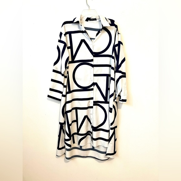 Good Times Spring Elegant Shirt Dress Women Button Long Sleeve - Picture 2 of 6